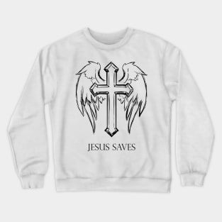 Jesus saves Crewneck Sweatshirt